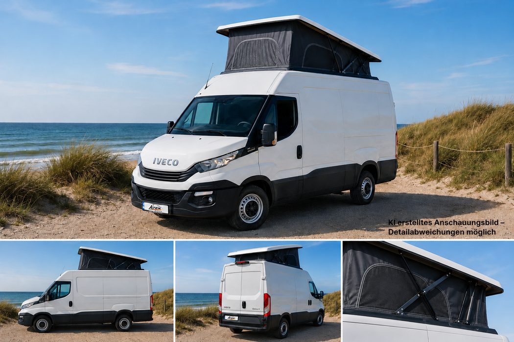 ATEK Aufstelldach für Iveco Daily (2014–2026) – Mehr Platz, mehr Komfort, mehr Freiheit