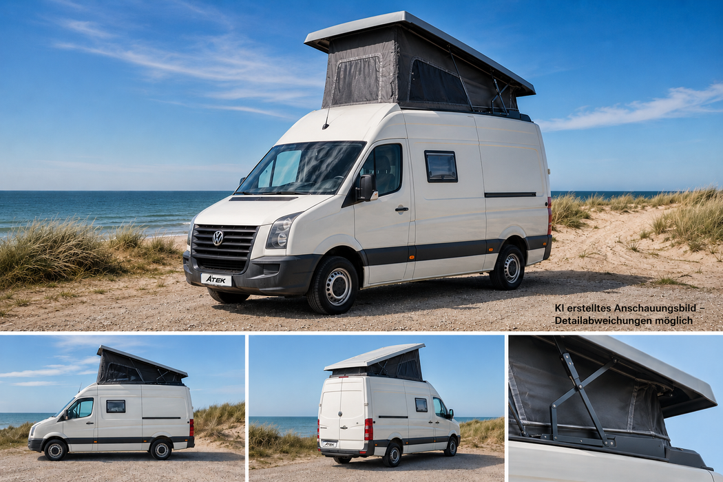 ATEK Aufstelldach für VW Crafter Gen I (2006–2016) L2H2 / L3H2 / L4H2 – Mehr Platz, mehr Komfort, mehr Freiheit
