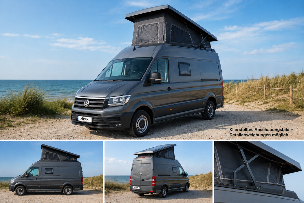ATEK Aufstelldach für VW Crafter II (2017-aktuell) L3H2 / L3H3 / L4H3 / L5H3 – Mehr Platz, mehr Komfort, mehr Freiheit